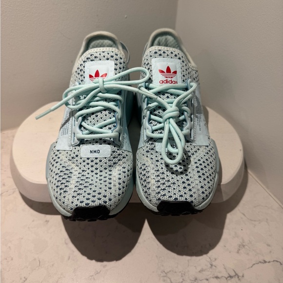 Adidas NMD Kids' Light Blue (Aqua) Sneakers - Picture 2 of 8